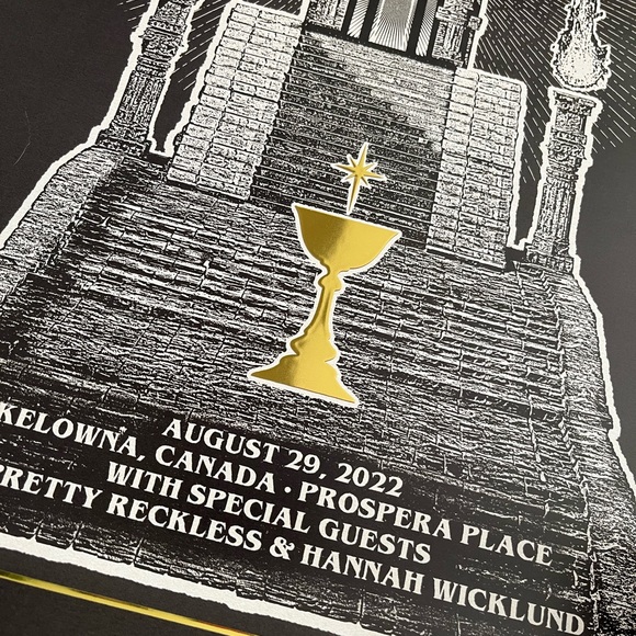 Limited Edition Poster Greta Van Fleet's Kelowna BC Show - Picture 3 of 5